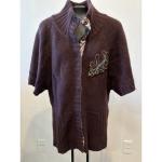 Nobis Y2K Sweater Cardigan Lambswool Angora Blend Womens Size Large Cottagecore