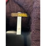 Nobis Y2K Sweater Cardigan Lambswool Angora Blend Womens Size Large Cottagecore