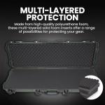 NANUK 995 Hard Case 55” with Wheels & Customizable Foam Insert, IP67 Waterproof & Crushproof, Rugged Construction for Ultimate Protection, Made in North America – Olive (55.1” x 17.3” x 6.6”)
