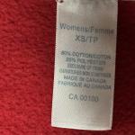 Vintage 2010 CANADA OLYMPIC Hudson Bay Co. Red HOODIE Zipper SWEATER Women's XS