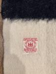 Two Hudson's Bay Company Wool Point Blanket White Black Stripes 