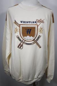 The Whistler Clothing Co Vintage Alpine Canadian Skiing Pullover Size Medium 