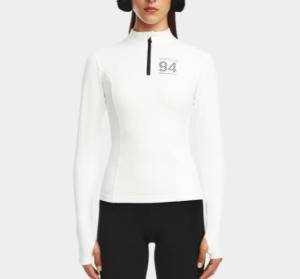 Rudsak Women's Maris Fitted Half Zip Top Optic White Size XS