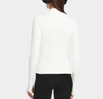 Rudsak Women's Maris Fitted Half Zip Top Optic White Size XS