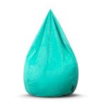 Gouchee Home Sambre Velvet Bean Bag Chair - Polyester Soft Double-Stitched Comfy Chair for Game Room, Living Room, Bedroom - Solid Pattern Big Chairs for Adults, Kids, Teens (XL, Turquoise)
