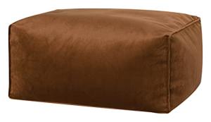Gouchee Home Roll Velvet Ottoman/Pouf Multi-Function Lounger Stool Footrest with Filling Copper