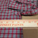 Kodiak Plaid Shirt Men's L Large 100% Cotton Button Up Red Gray