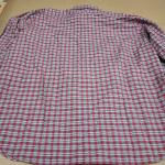 Kodiak Plaid Shirt Men's L Large 100% Cotton Button Up Red Gray