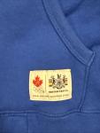 Hudson's Bay Canada Hoodie Women’s XXL Blue Olympic Full Zip Sweatshirt