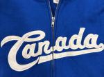 Hudson's Bay Canada Hoodie Women’s XXL Blue Olympic Full Zip Sweatshirt