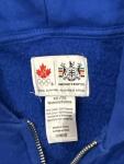 Hudson's Bay Canada Hoodie Women’s XXL Blue Olympic Full Zip Sweatshirt