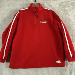 Vintage Banff Canada Red Fleece 1/4 Zip Pullover Size