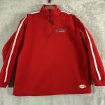 Vintage Banff Canada Red Fleece 1/4 Zip Pullover Size