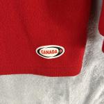 Vintage Banff Canada Red Fleece 1/4 Zip Pullover Size