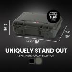 NANUK 910 Waterproof Hard Case with Foam Insert for Pistol Optic Ready, Olive