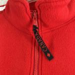 Vintage Banff Canada Red Fleece 1/4 Zip Pullover Size