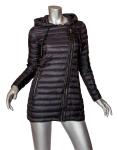Rudsak Black Quilted Nylon Down Jacket w/Leather Trim Size XS