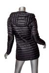 Rudsak Black Quilted Nylon Down Jacket w/Leather Trim Size XS