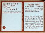 1967 Philadelphia Gum Football Tommy Nobis ROOKIE 7 Atlanta Falcons about VG/VG+