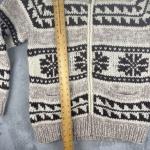 Canadian Sweater Company Cowichan Cardigan L/XL Totem Ski Shop 100% Wool