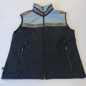 Copper River Fleece Kodiak Softshell Women's Vest Sz M Teal/Black Cordova Alaska