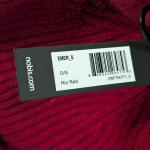 Nobis Emer Unisex Tailored Chunky Knit Beanie Rio Red Ribbed Beanie O/S