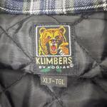 Vtg Klimbers by Kodiak Plaid Jacket Men XL Tall Navy Quilted Shacket Pearl Snaps