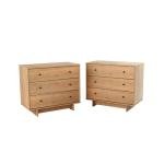Prepac Finnley 3-Drawer Nightstand in Natural Oak, Extra-Wide Bedside Tables with Storage, Set of 2, Modern End Tables for Home, Bedroom, Living Room, 16" D x 31" W x 26.75" H
