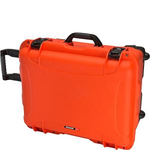 NANUK Waterproof Hard Case with Wheels and Foam Insert - Orange