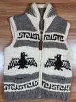Canadian Sweater Company 100% Chunky Wool VINTAGE Vest, Hand-Knit women's XL