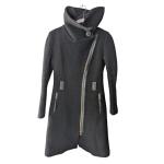 Mackage Virgin Wool Herringbone Black Knit Long Coat XS