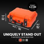 NANUK 915 DJI™ Mini 5 Pro Fly More Combo Plus - Waterproof Hard Case with Drone Foam Insert, Crushproof, Portable Travel Case, Made in Canada – Orange (15.8" x 12.1" x 6.8")