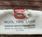 Canadian Sweater Company 100% Chunky Wool VINTAGE Vest, Hand-Knit women's XL