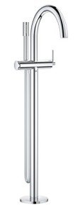 Grohe 32653003 Atrio Single-Lever Floor Mounted Bathtub Faucet, Starlight Chrome