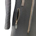 Mackage Virgin Wool Herringbone Black Knit Long Coat XS