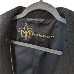 Mackage Virgin Wool Herringbone Black Knit Long Coat XS