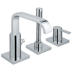 GROHE 19302000 Allure Roman Tub Filler with Hand Shower, Starlight Chrome