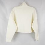 Mackage Lizia-O Cropped Pullover Sweatshirt In Cream Quarter Zip Women's Size S