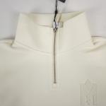 Mackage Lizia-O Cropped Pullover Sweatshirt In Cream Quarter Zip Women's Size S