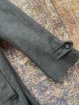 Vintage 40s Hudson's Bay Company Wool Cashmere Over Coat Gray Large Blanket Rare