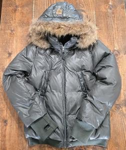 MACKAGE WOMEN DUCK DOWN COAT FUR HOOD Size L / 42