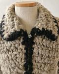 Vintage Canadian Sweater Company Hand Knit Chunky Wool Zip Jacket Cowichan Thick