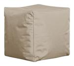 Gouchee Home Cube Brava Pouf Ottoman Foot Rest - Khaki - Modern Square Bean Bag Chair with Water Repellent Fabric - Floor Pouf for Living Room, Bedroom or Patio - Foot Rest for Indoor and Outdoor