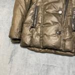 Atelier Noir Division Pe Rudsak Puffer Jacket Womens L Brown Down Faux Fur Trim