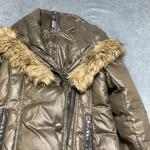 Atelier Noir Division Pe Rudsak Puffer Jacket Womens L Brown Down Faux Fur Trim