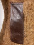MACKAGE Twiggy Brown Cashmere Mohair Wool Blend Leather Trim Coat Size XS