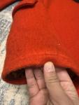 Vintage Hudson’s Bay Company Red/Black Point Blanket Coat Sz Large See Pics