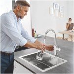 GROHE Blue Home Duo Starter Kit - Kitchen Mixer Tap for Filtered, Chilled and Sparkling Water (Includes Cooler Unit, Filter and Co2 Carbonization Bottle) High Swivel C-Spout, Chrome 31455001