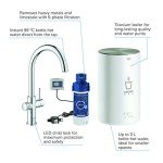 GROHE 30058001 Red 2.0 Duo Boiler, 4 Litre, Chrome