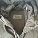 RUDSAK Men's Windbreaker Jacket Black Glossy Hood Zip Up Medium Jogging